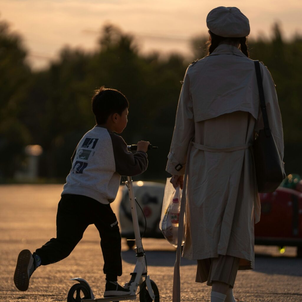 親子の小さな幸せ