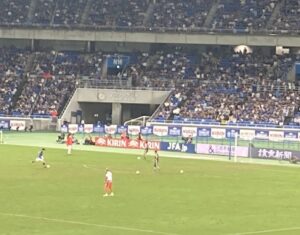 サッカー観戦
